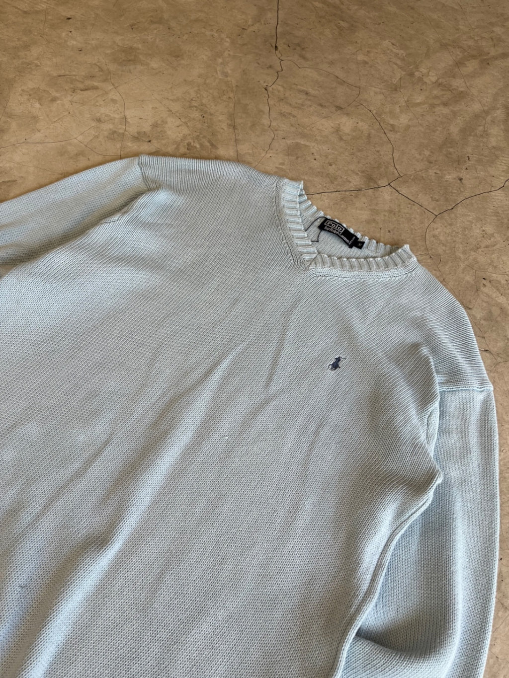 Polo Ralph Lauren Light Blue Knit Crewneck