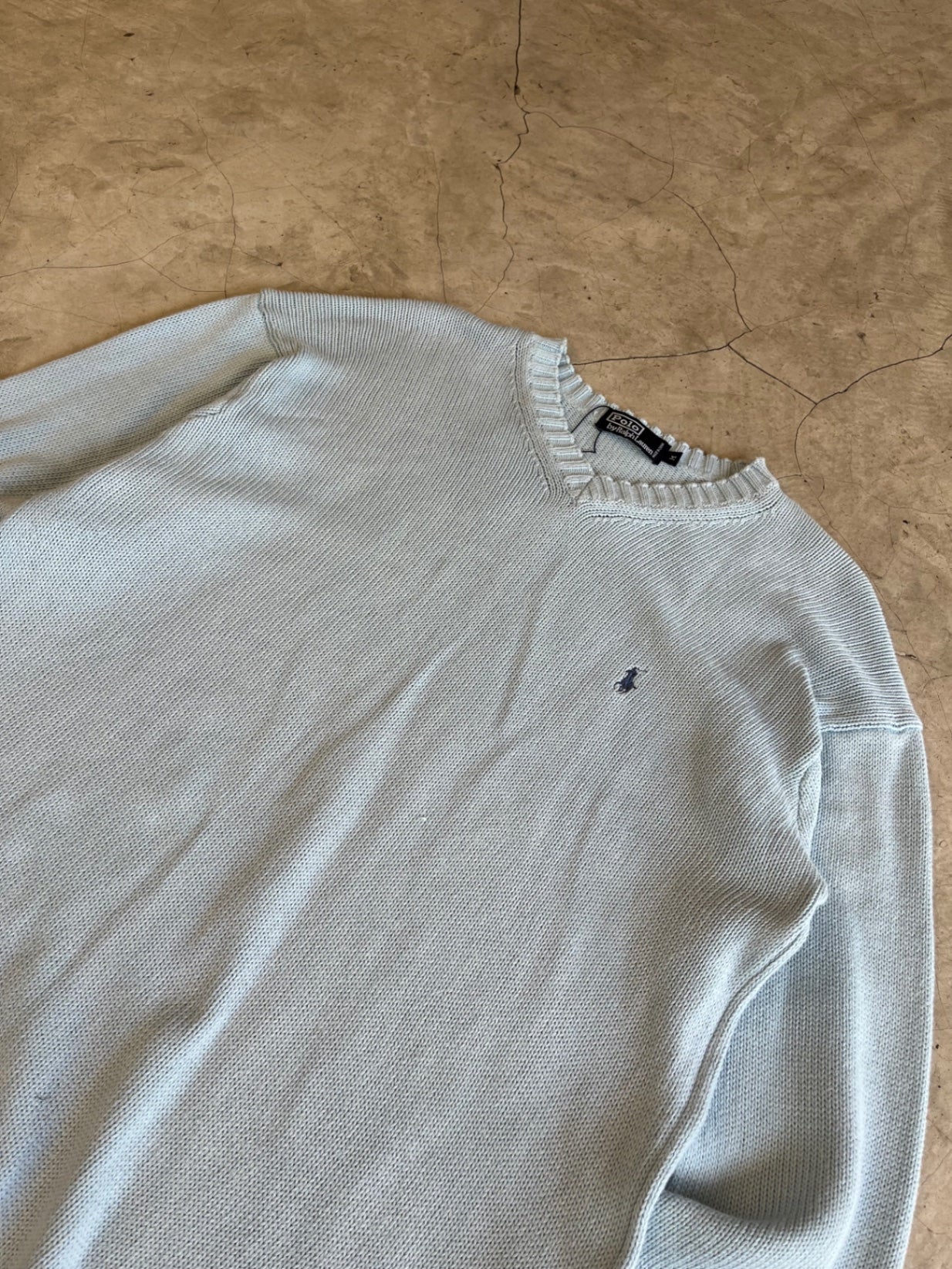Polo Ralph Lauren Light Blue Knit Crewneck