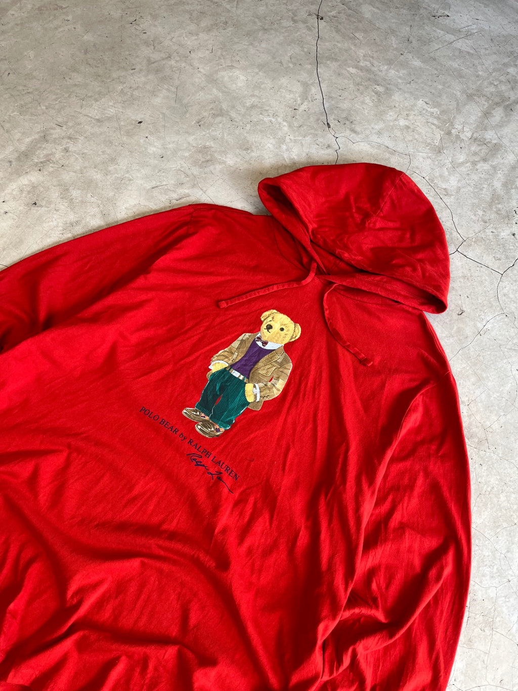 RL Bear Orange Hoodie
