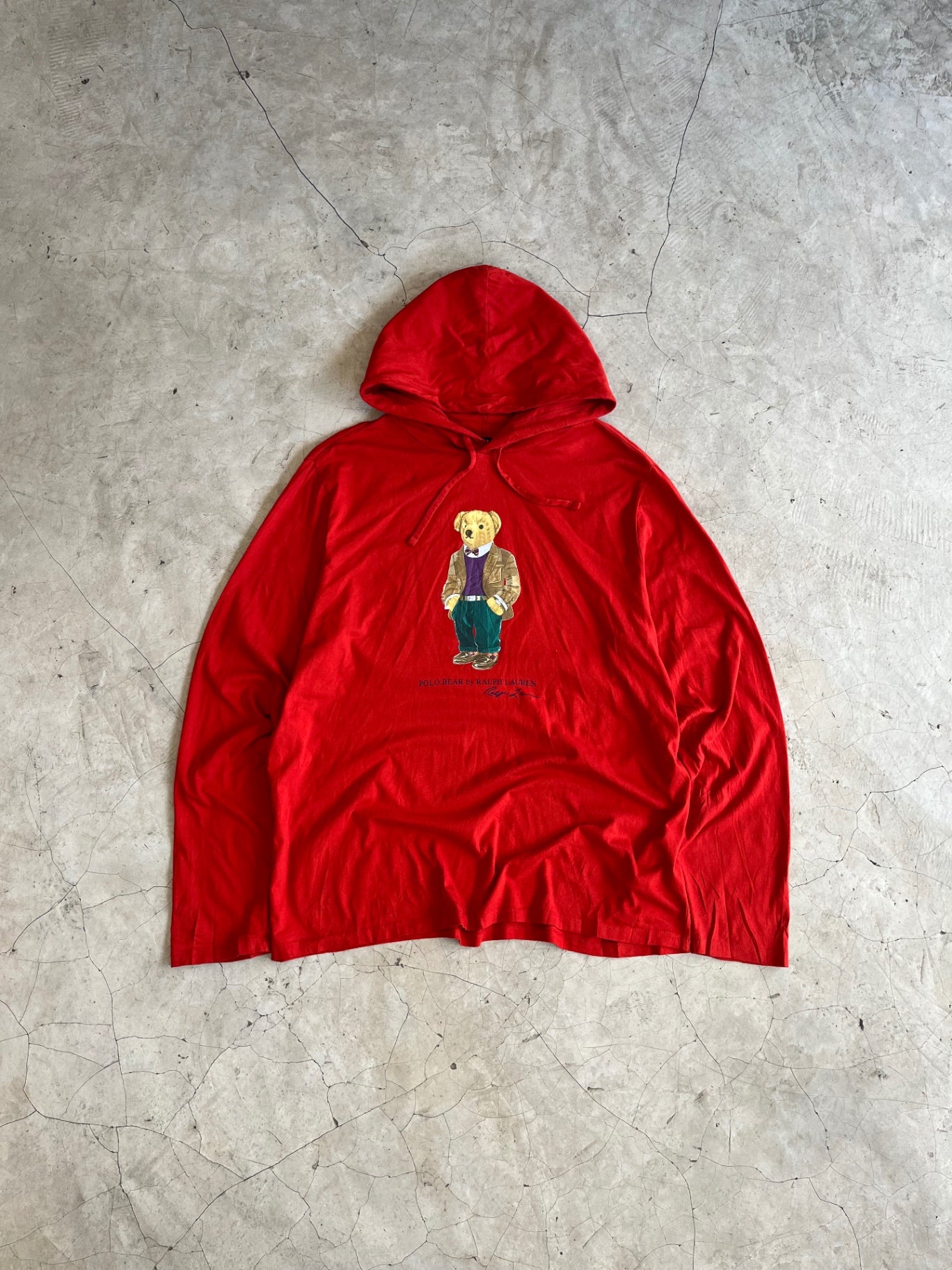 RL Bear Orange Hoodie