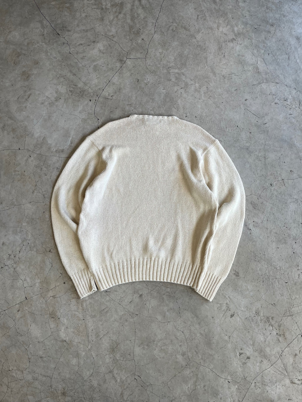 Polo Ralph Lauren Cream Knit Crewneck