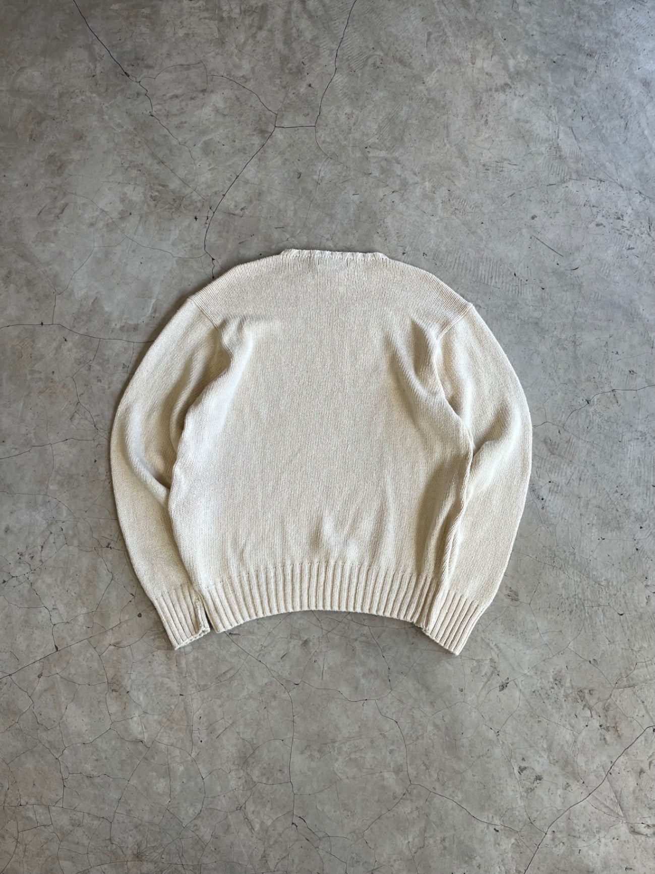 Polo Ralph Lauren Cream Knit Crewneck