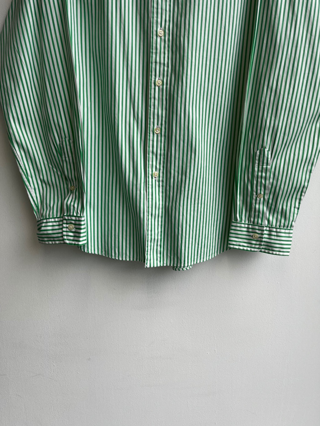 Ralph Lauren Custom Lime Striped Shirt