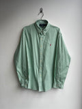 Ralph Lauren Custom Lime Striped Shirt