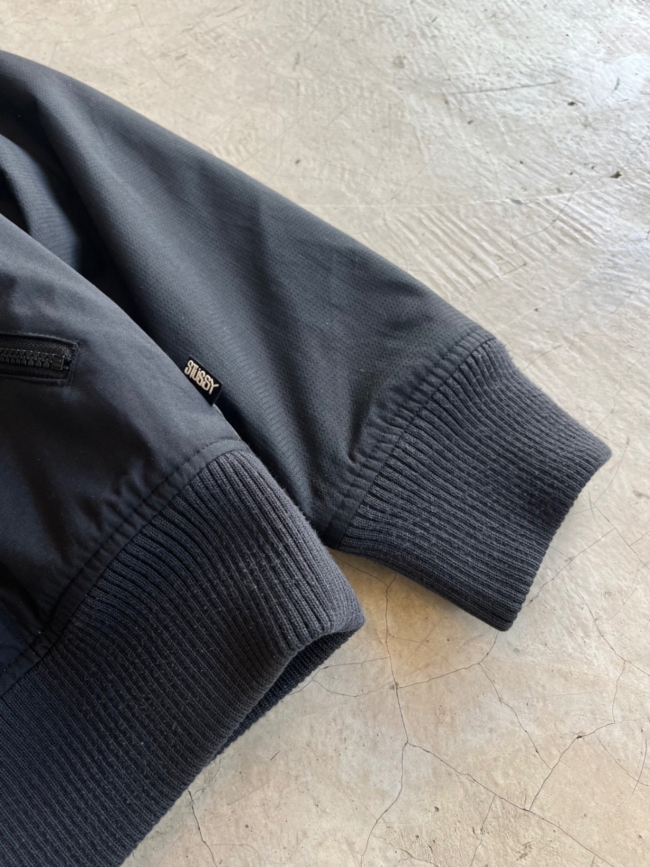 Stussy Black Bomber Jacket