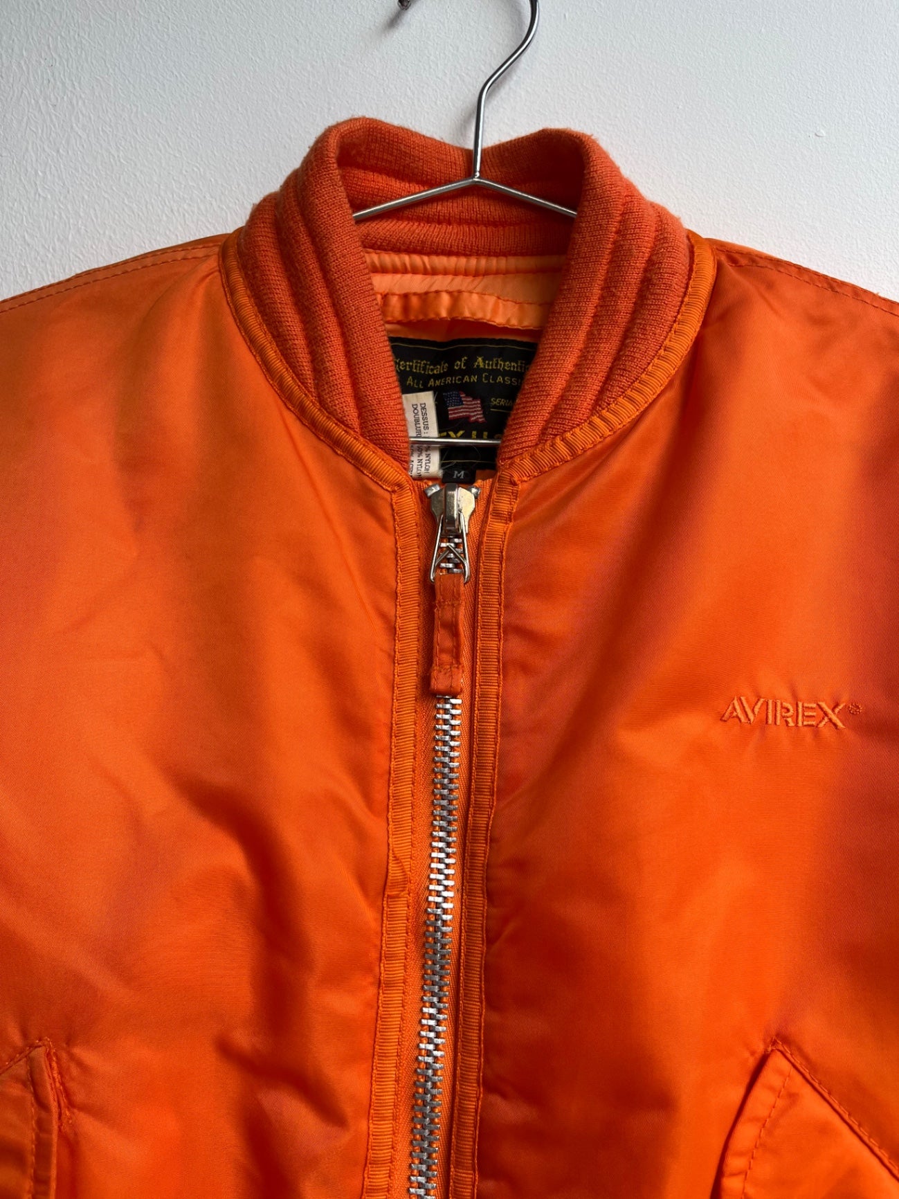 Avirex USA Orange Flight Jacket