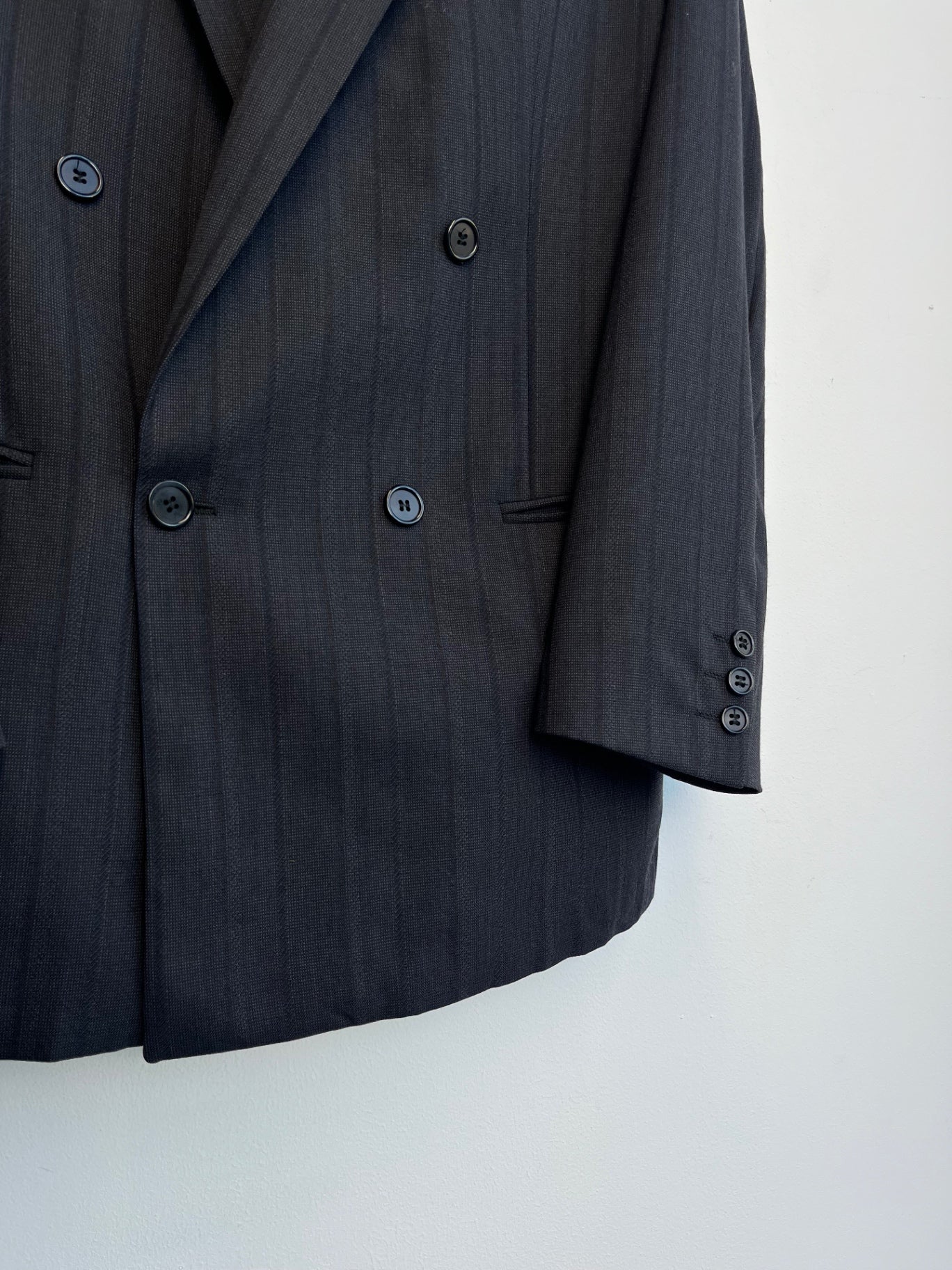 Striped Double Breasted Blazer