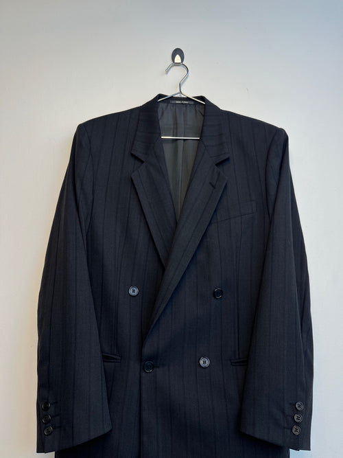 Striped Double Breasted Blazer
