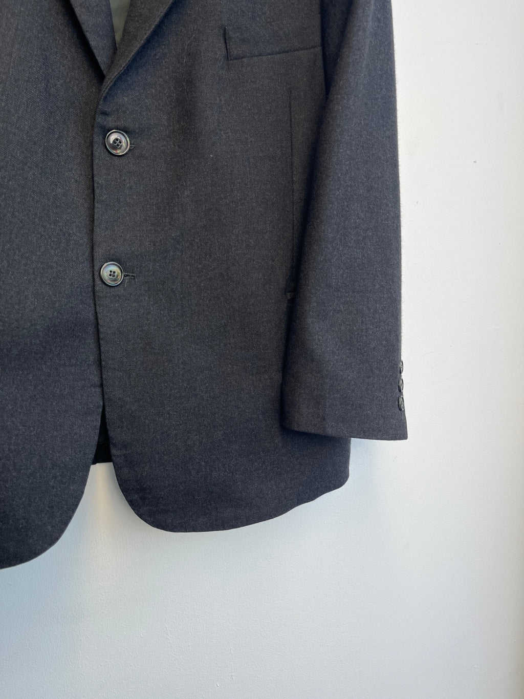 Tessuto Ermenegildo Zegna Charcoal Blazer