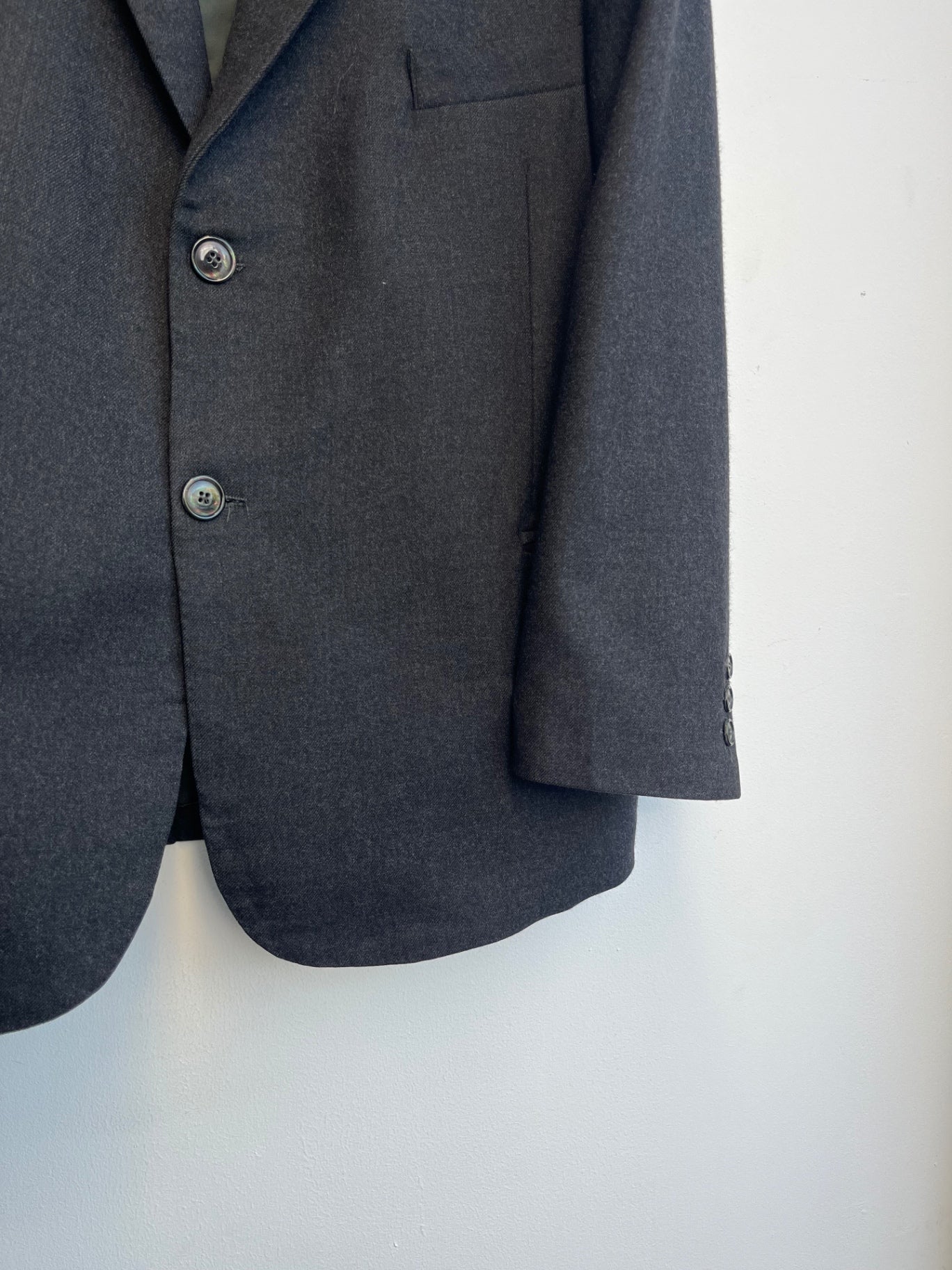 Tessuto Ermenegildo Zegna Charcoal Blazer