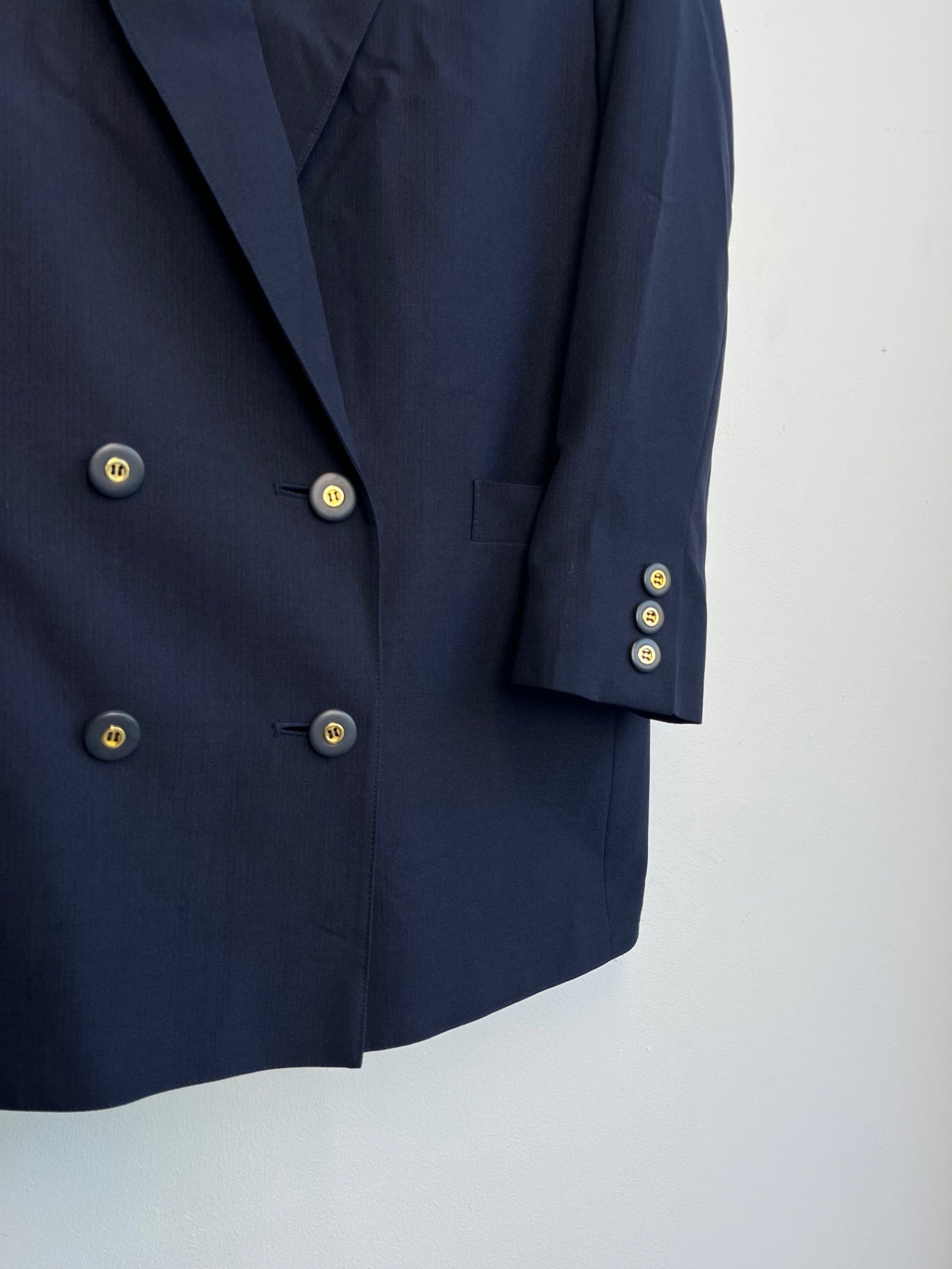 Navy Ladies Double Breasted