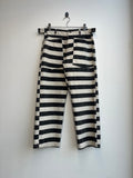 Vintage Striped Canvas Trousers