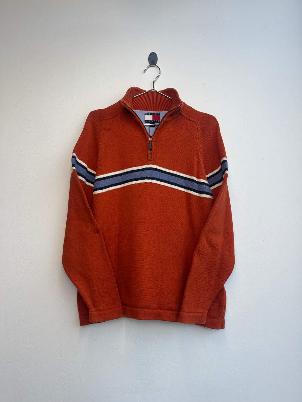 Tommy Hilfiger Orange Quarter Zip
