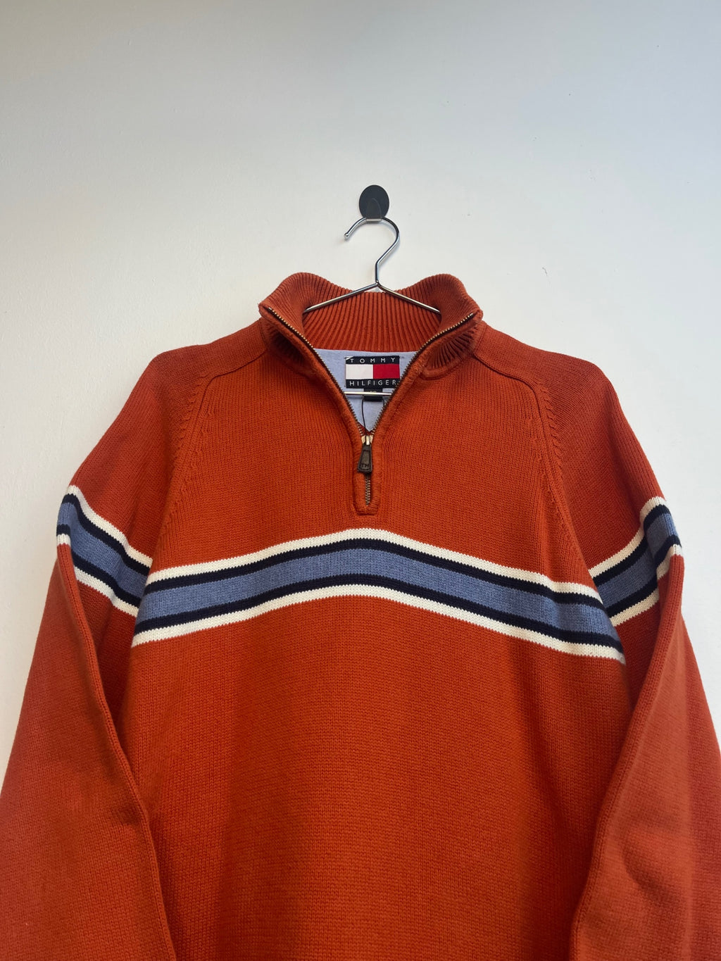 Tommy Hilfiger Orange Quarter Zip