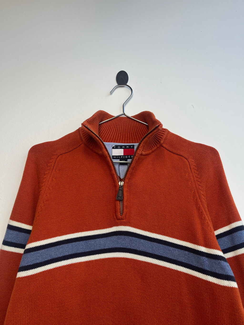 Tommy Hilfiger Orange Quarter Zip