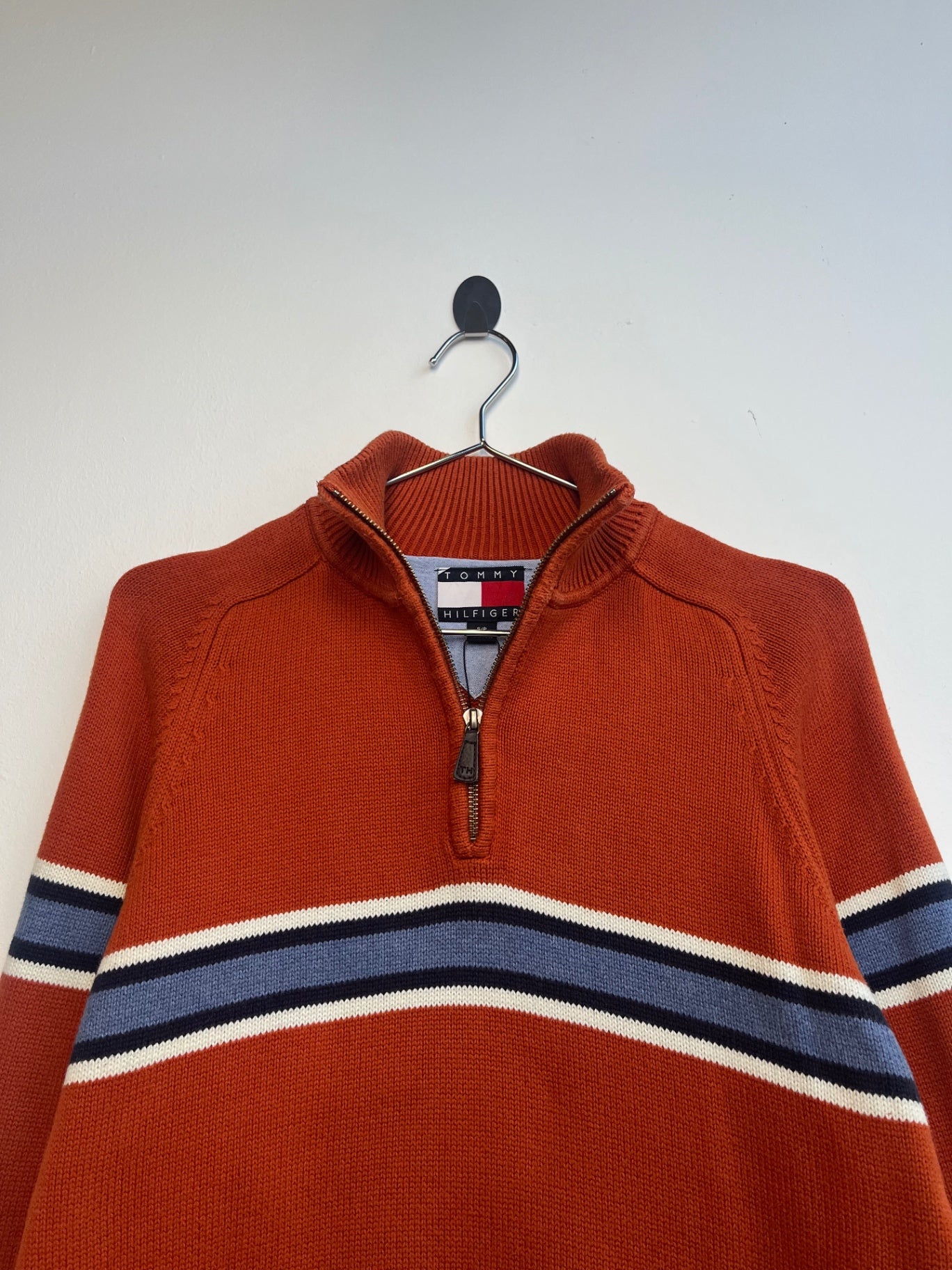 Tommy Hilfiger Orange Quarter Zip