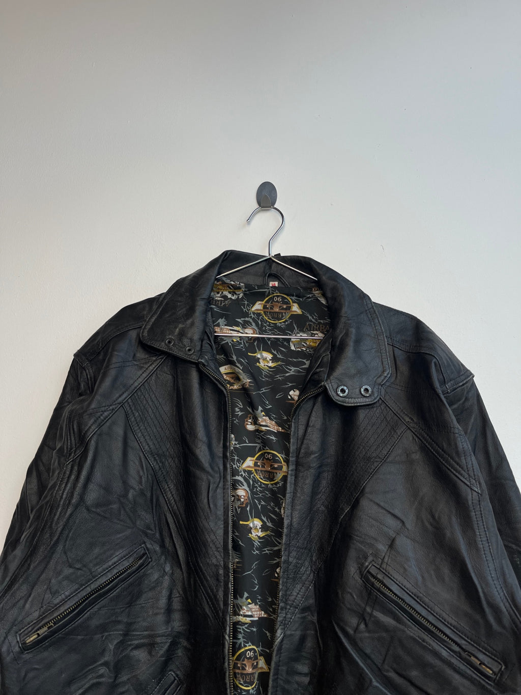 Arrow Leather Bomber