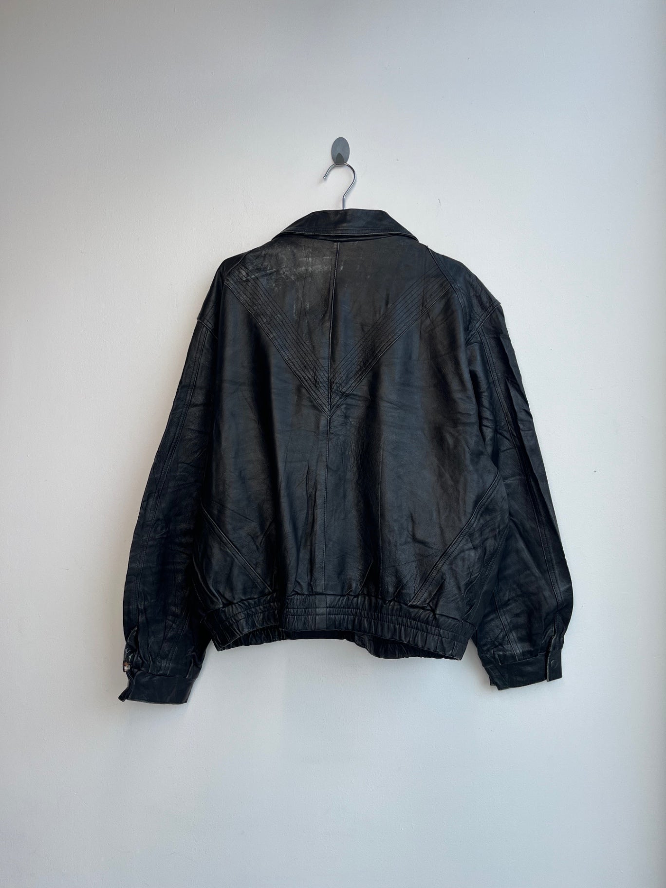 Arrow Leather Bomber