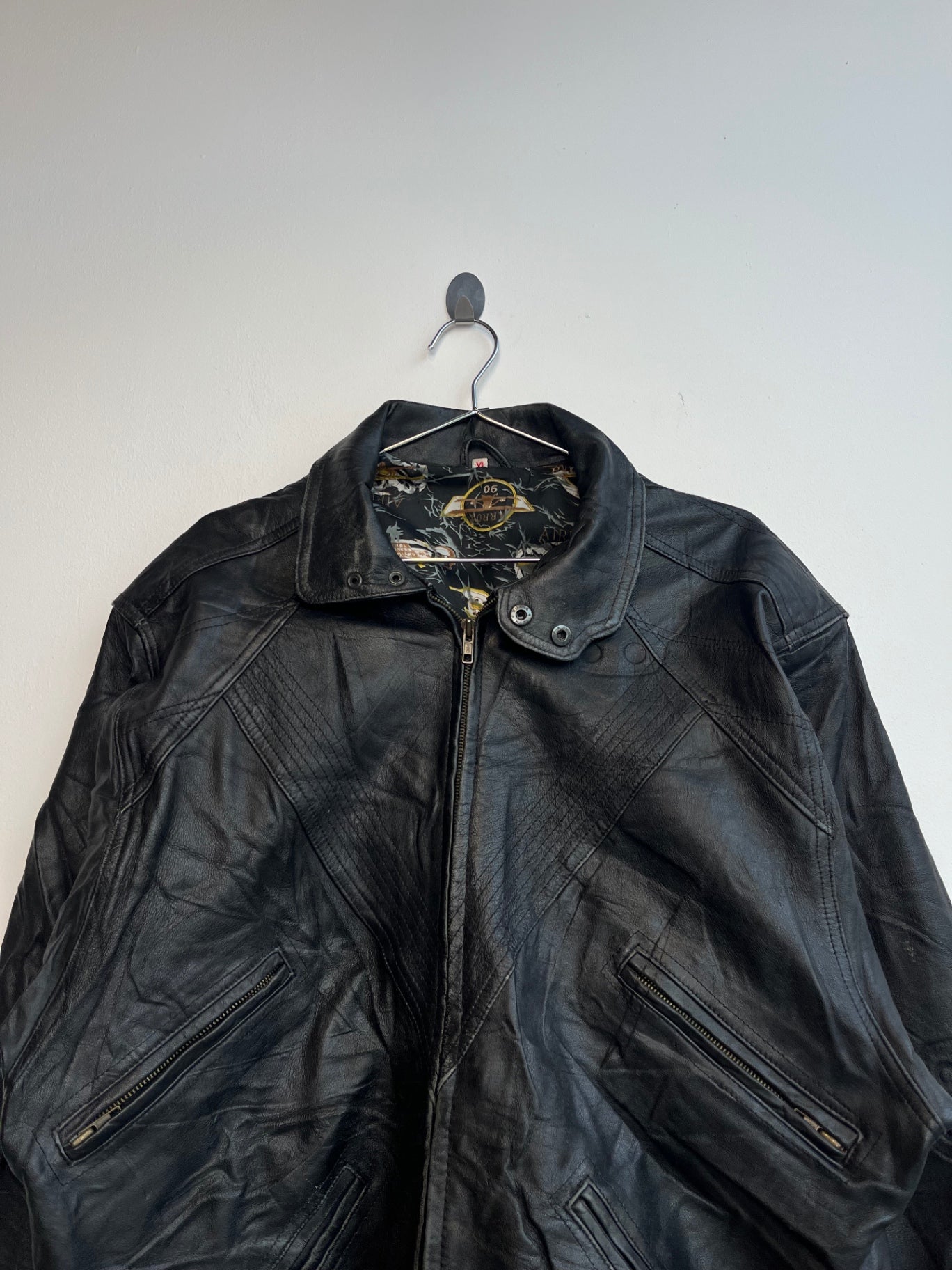 Arrow Leather Bomber