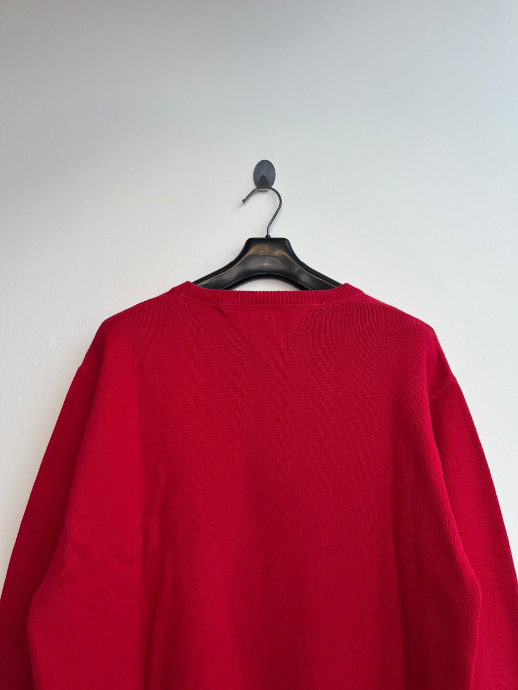 Tommy Hilfiger Red Knit Crewneck