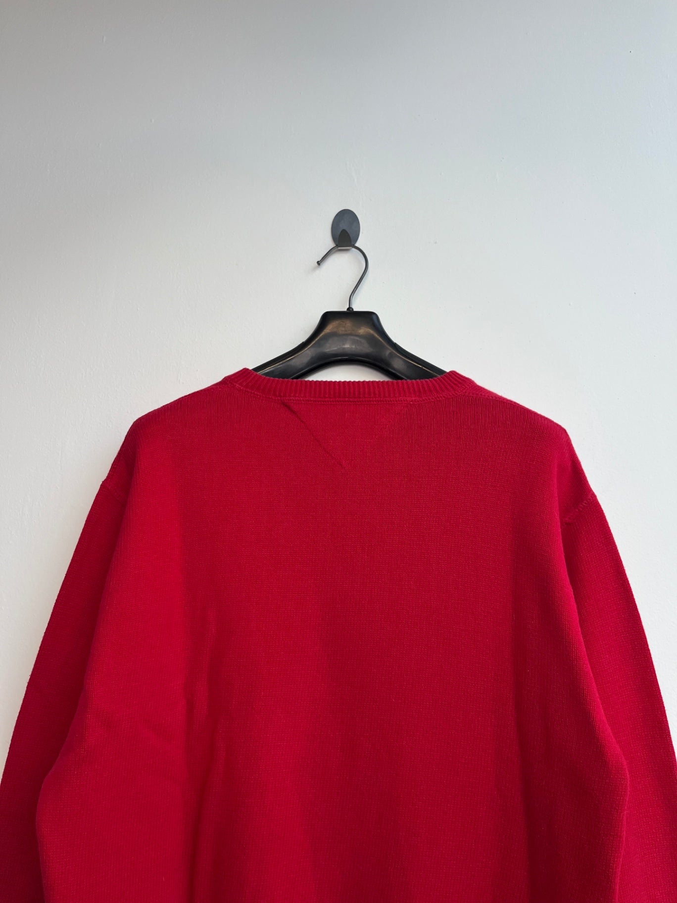 Tommy Hilfiger Red Knit Crewneck