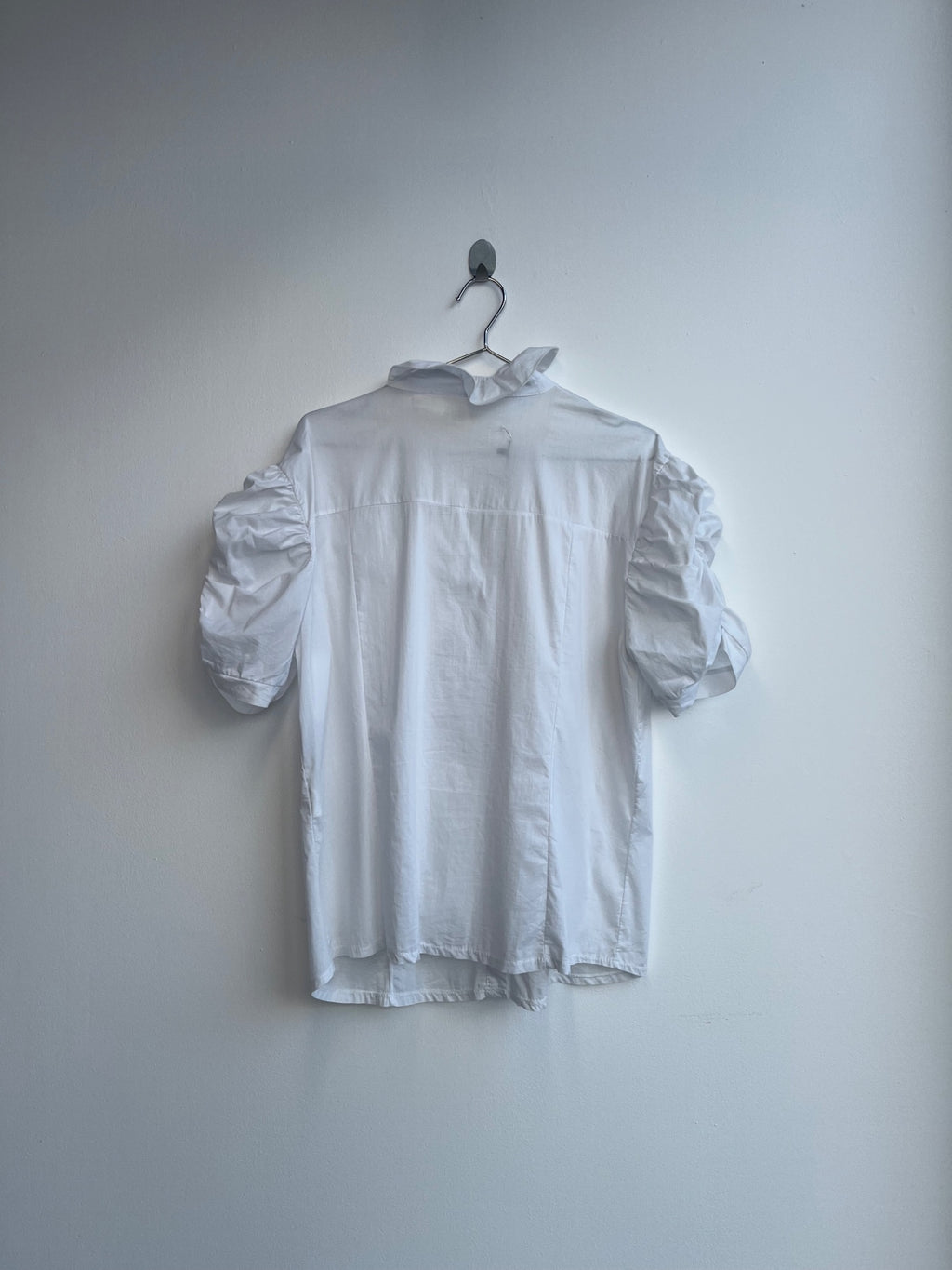 White Ruffle Shirt