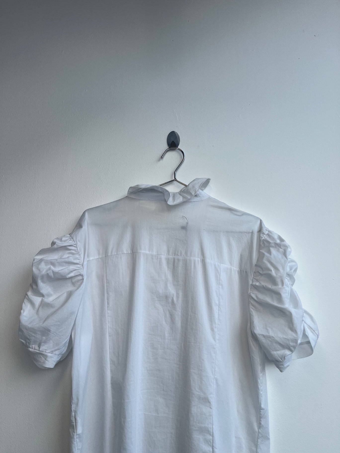 White Ruffle Shirt