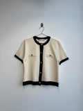 Cream Button Up Top