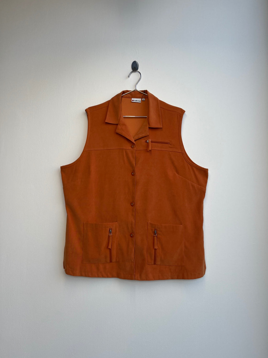 Fabiani Orange Button Down Vest