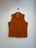 Fabiani Orange Button Down Vest
