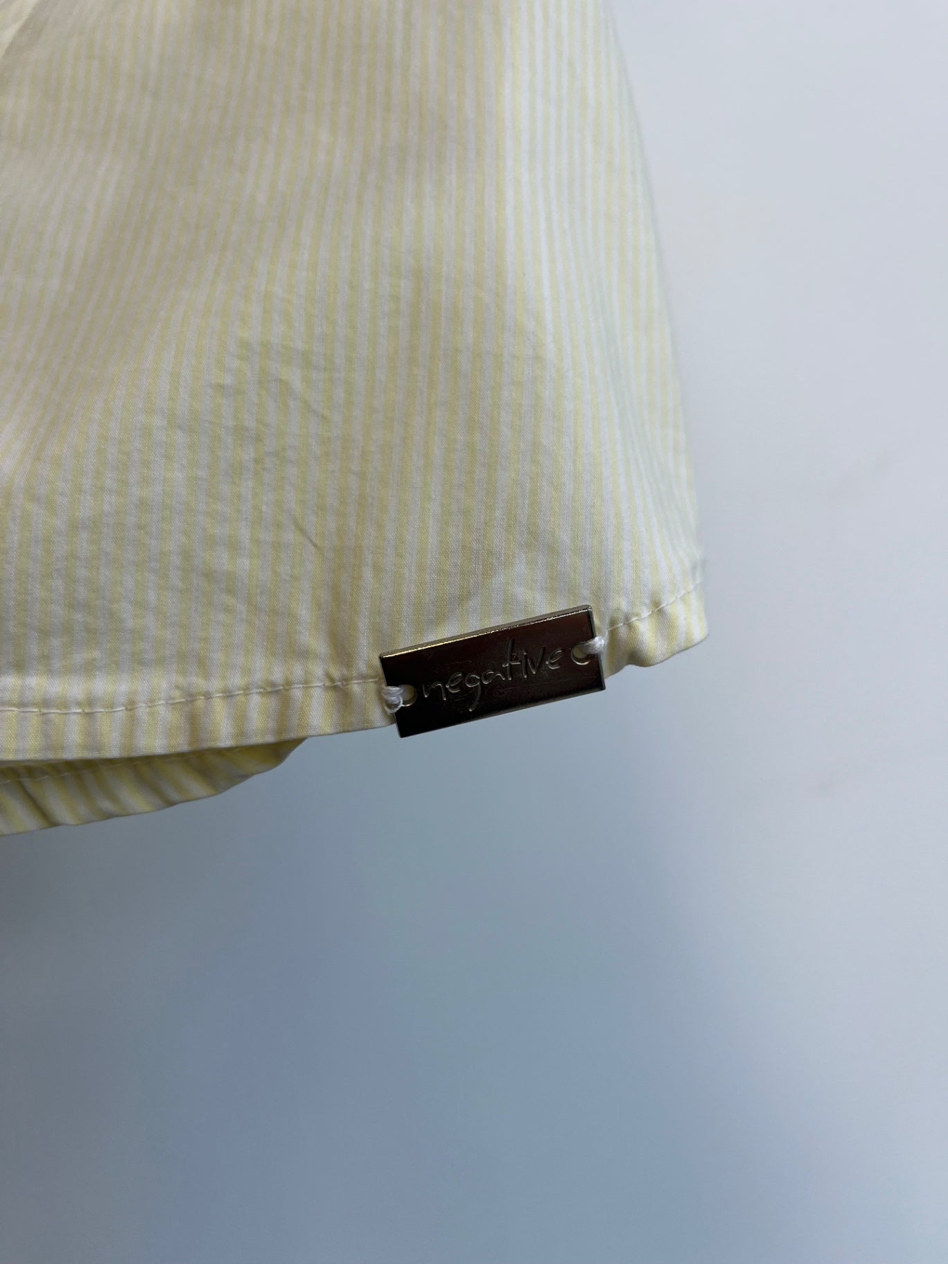 Negative Yellow Stripe Shirt