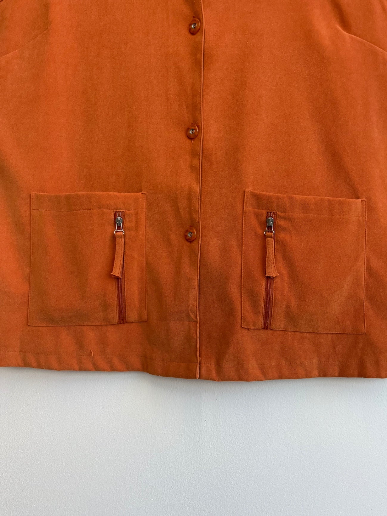 Fabiani Orange Button Down Vest