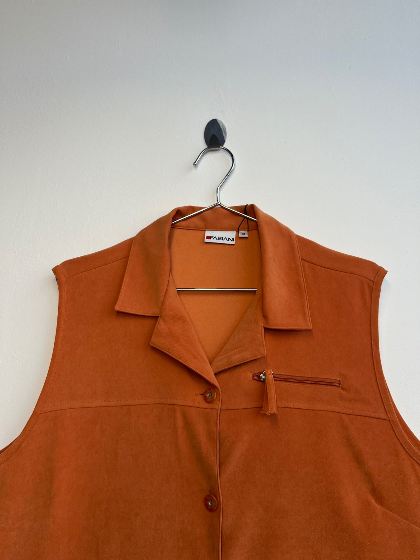 Fabiani Orange Button Down Vest