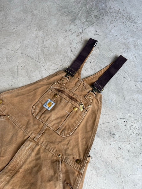 Carhartt Tan Canvas Bib
