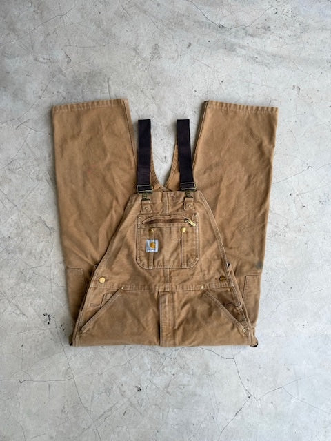 Carhartt Tan Canvas Bib