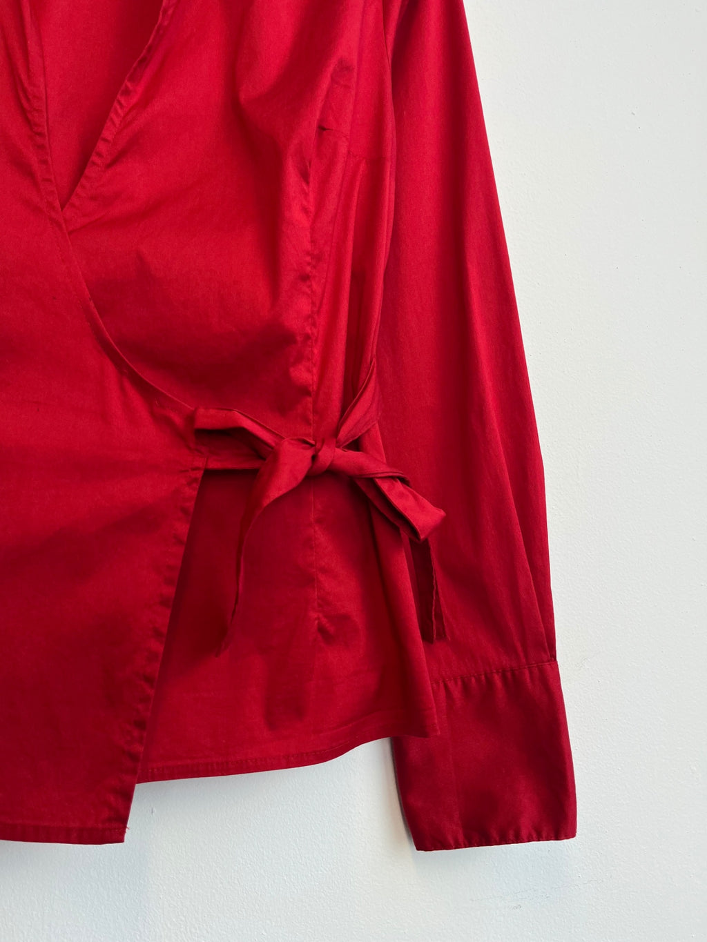 Red Wrap Shirt