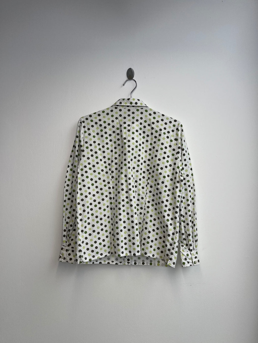 Green Polka Dot Blouse