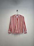 Esprit White & Red Stripe Shirt