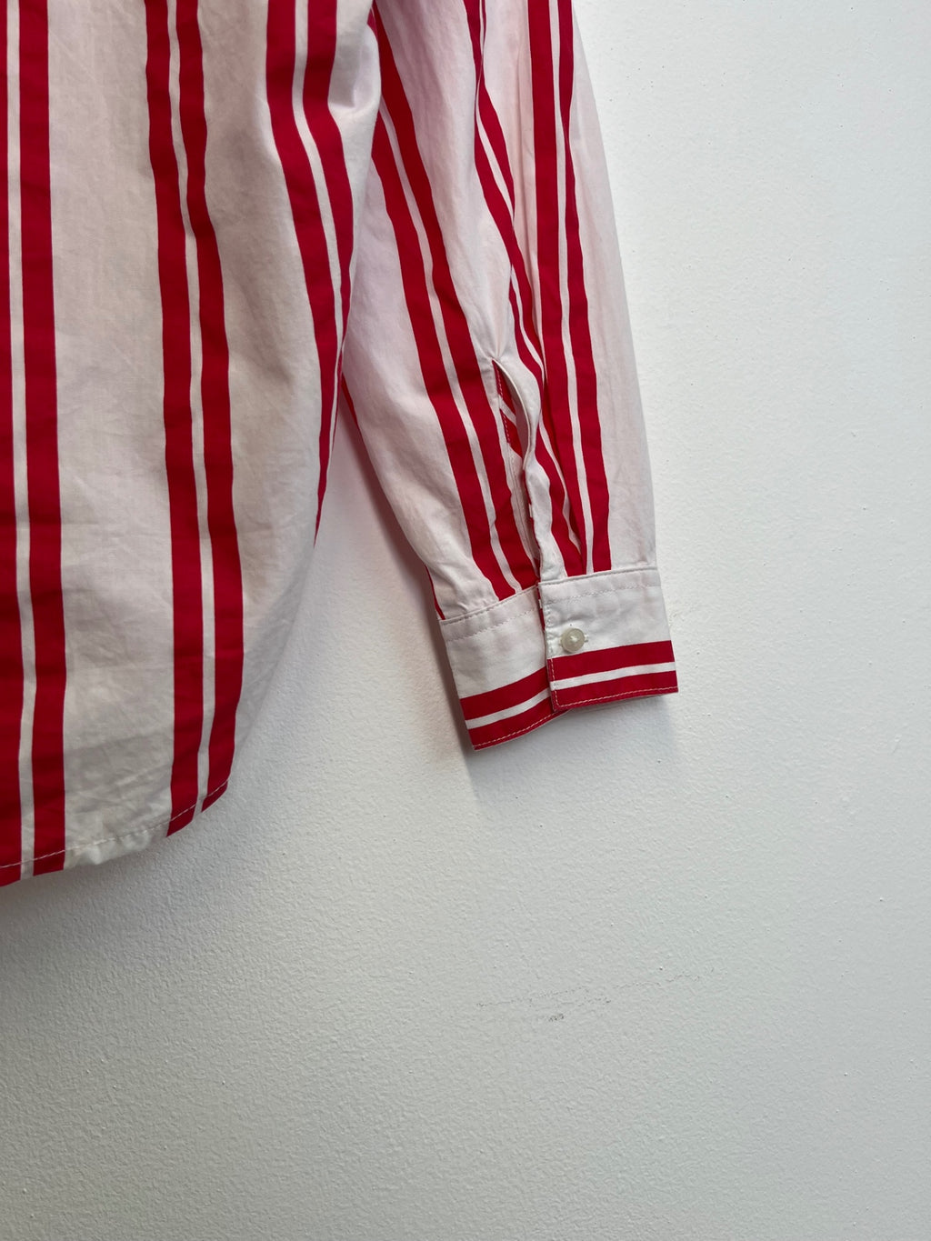 Esprit White & Red Stripe Shirt