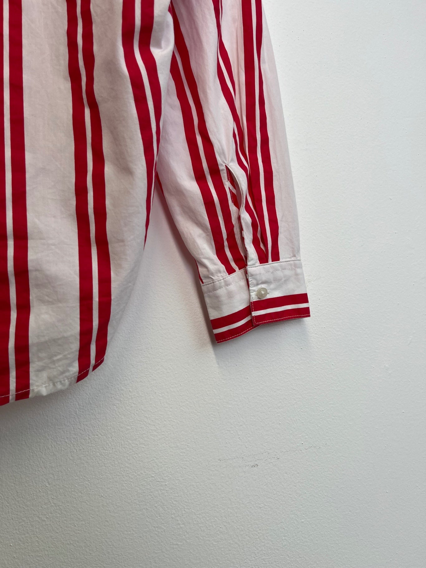 Esprit White & Red Stripe Shirt
