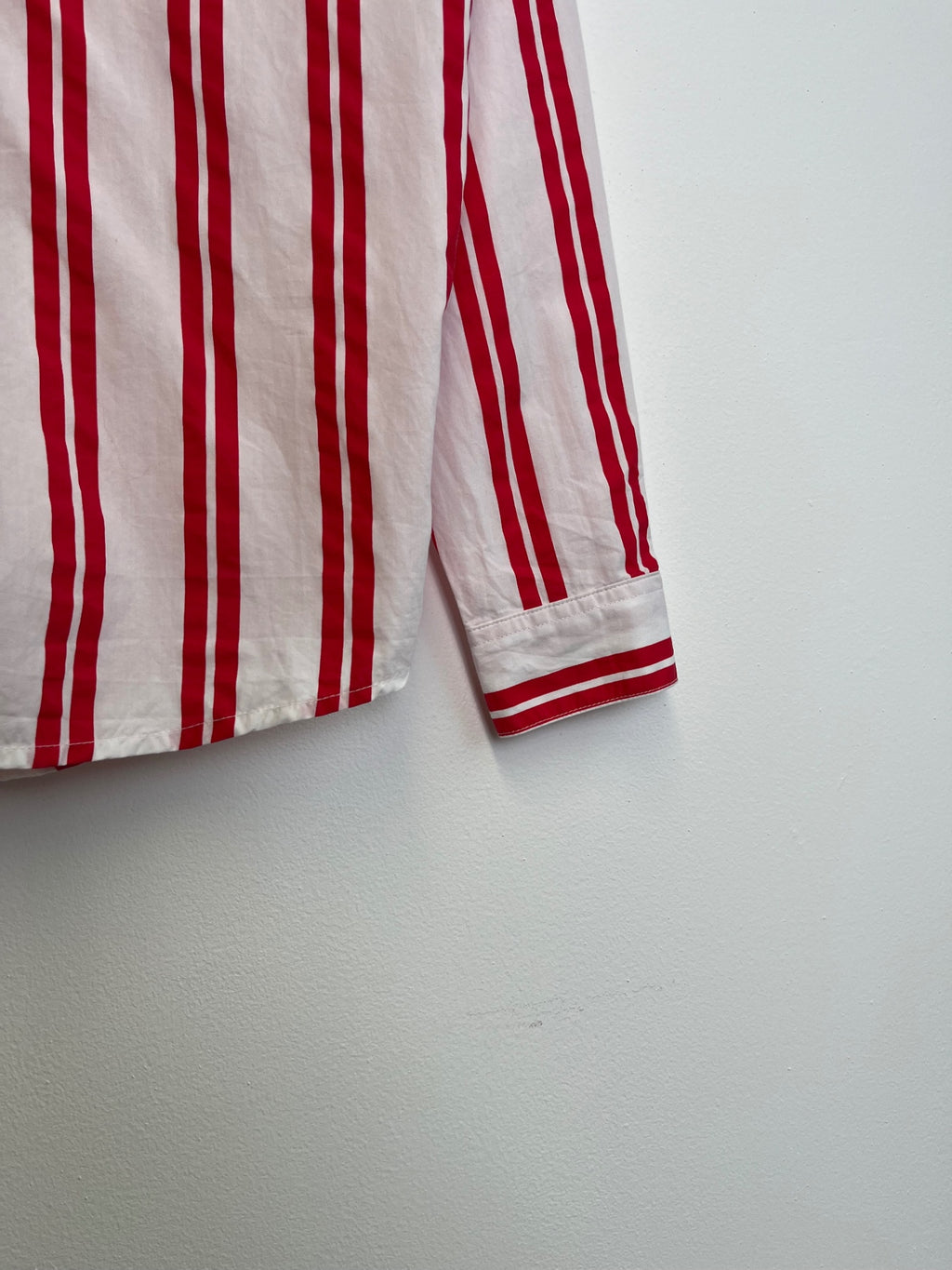 Esprit White & Red Stripe Shirt