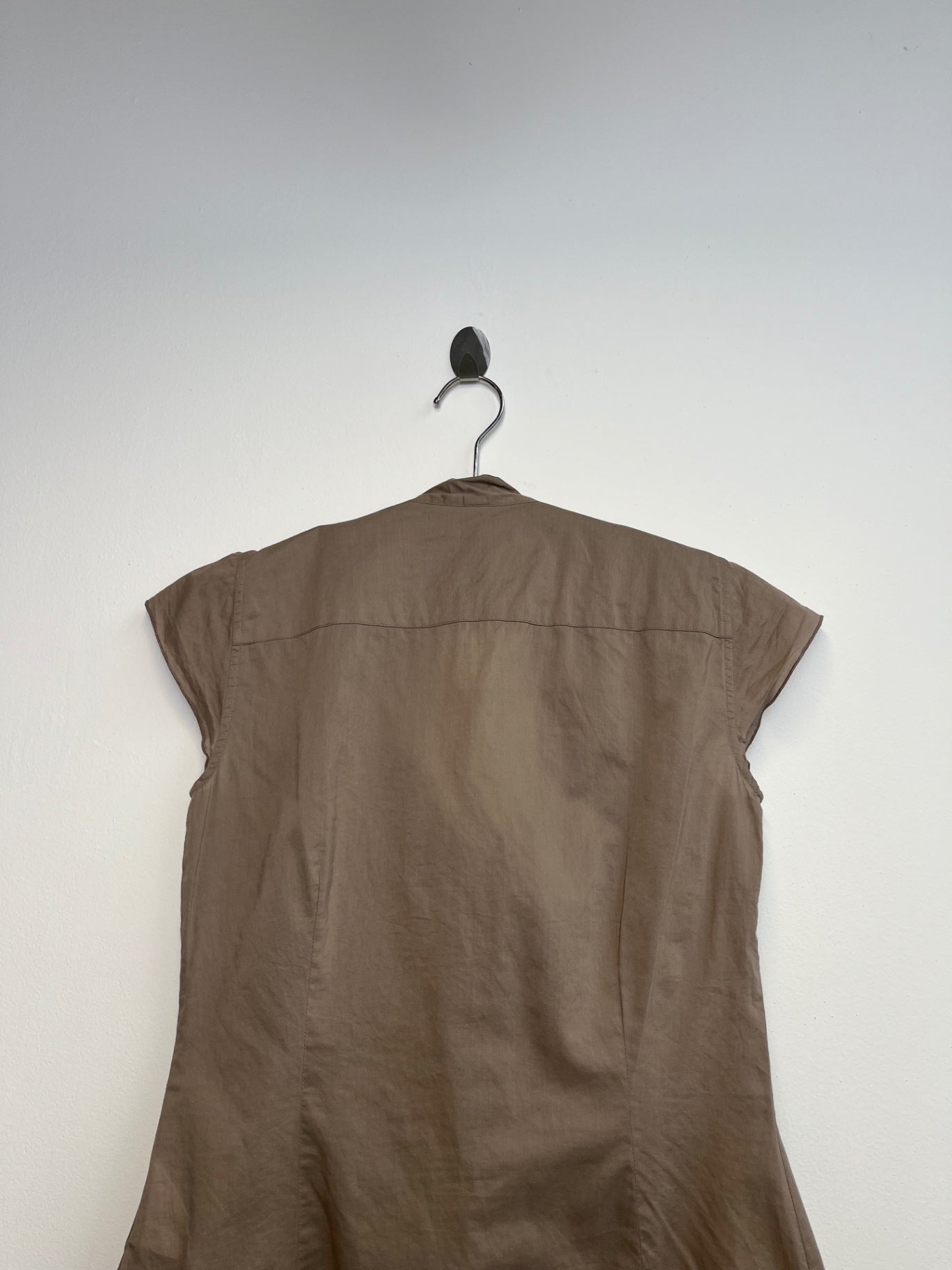 Brown Esprit Neck Tie Shirt