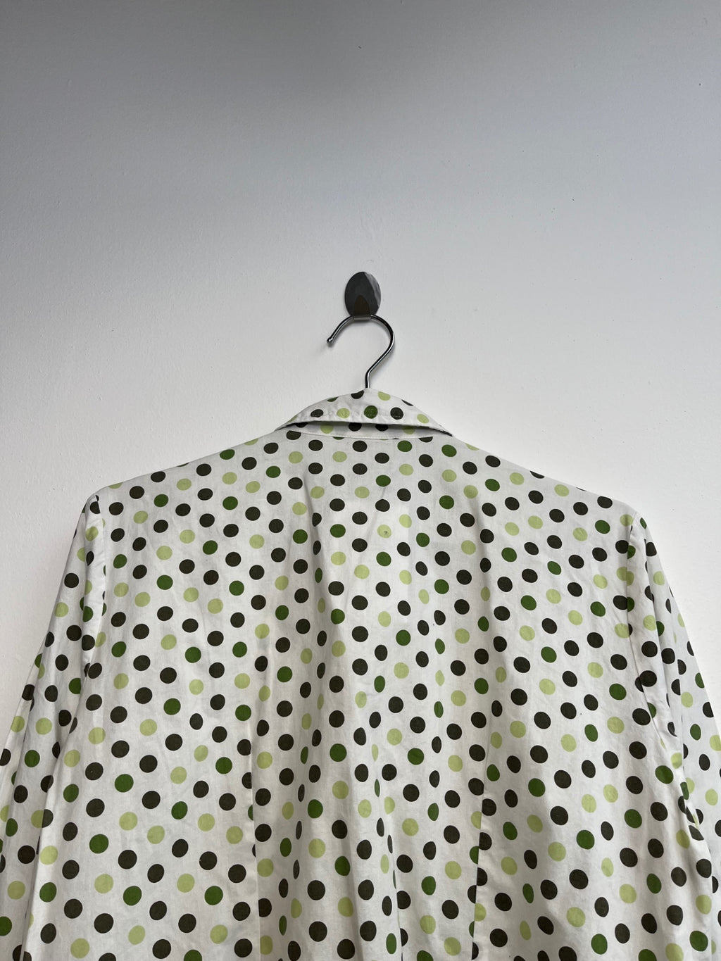 Green Polka Dot Blouse