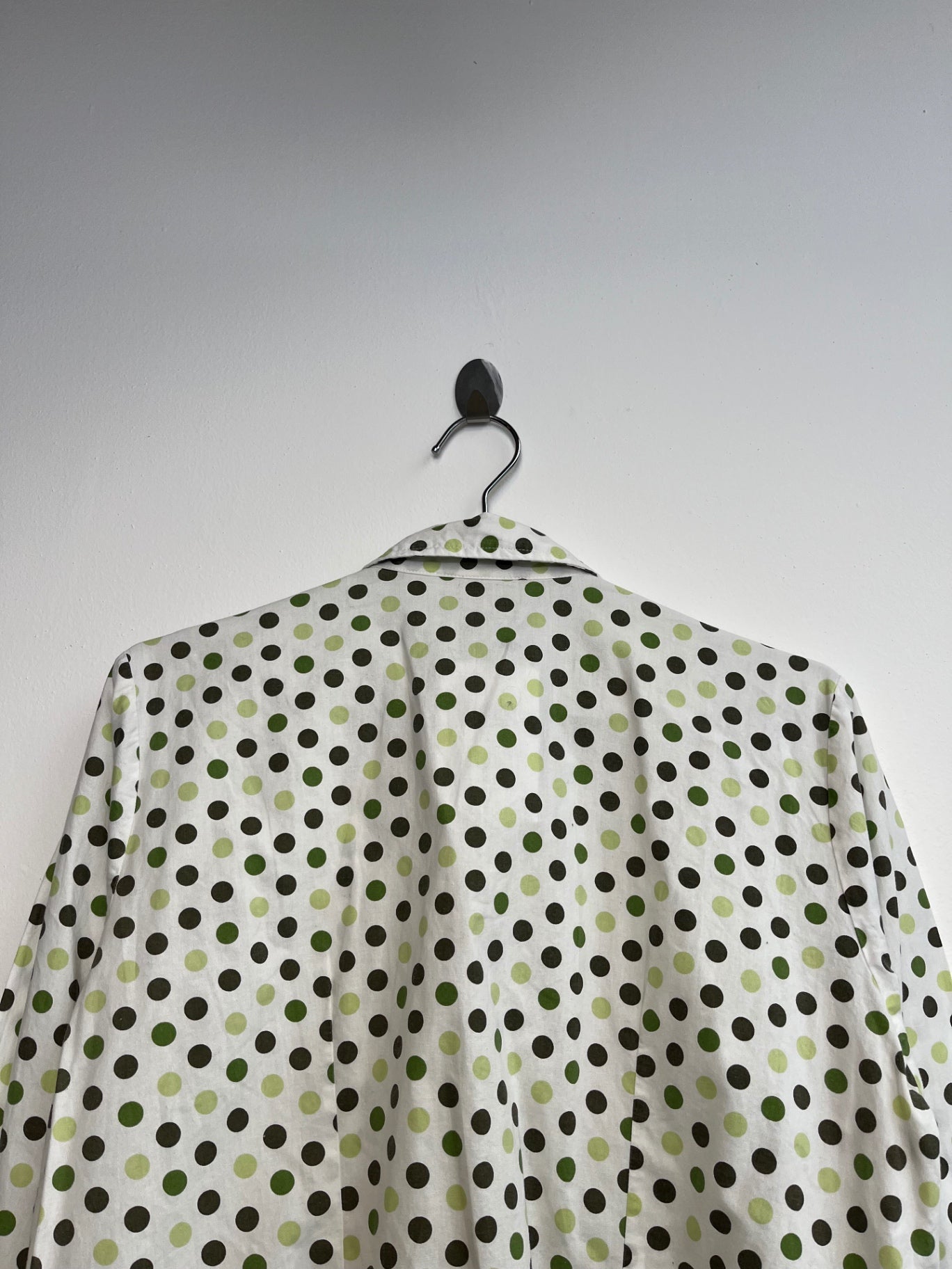 Green Polka Dot Blouse