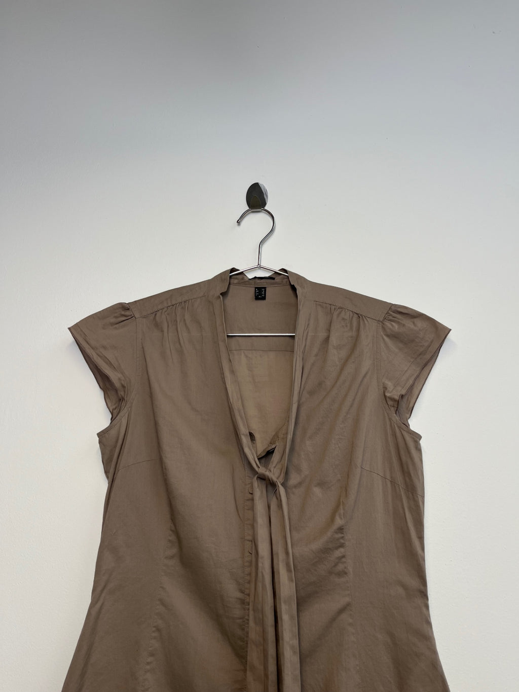 Brown Esprit Neck Tie Shirt