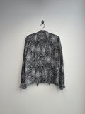Graphic Tie Blouse