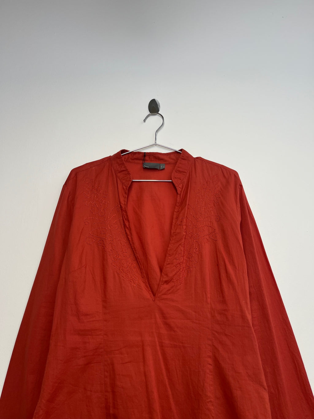 Embroidered Henley Shirt