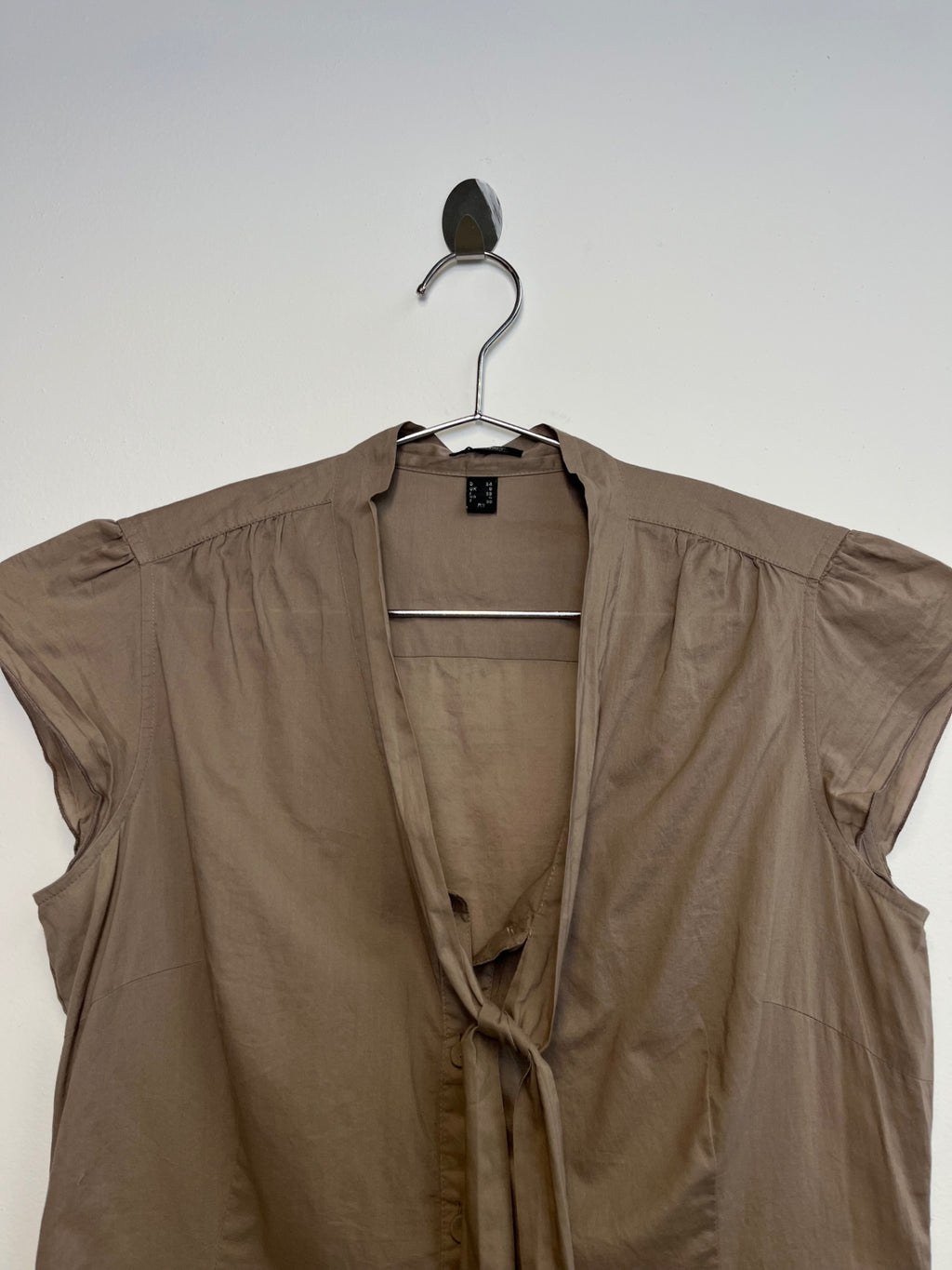 Brown Esprit Neck Tie Shirt