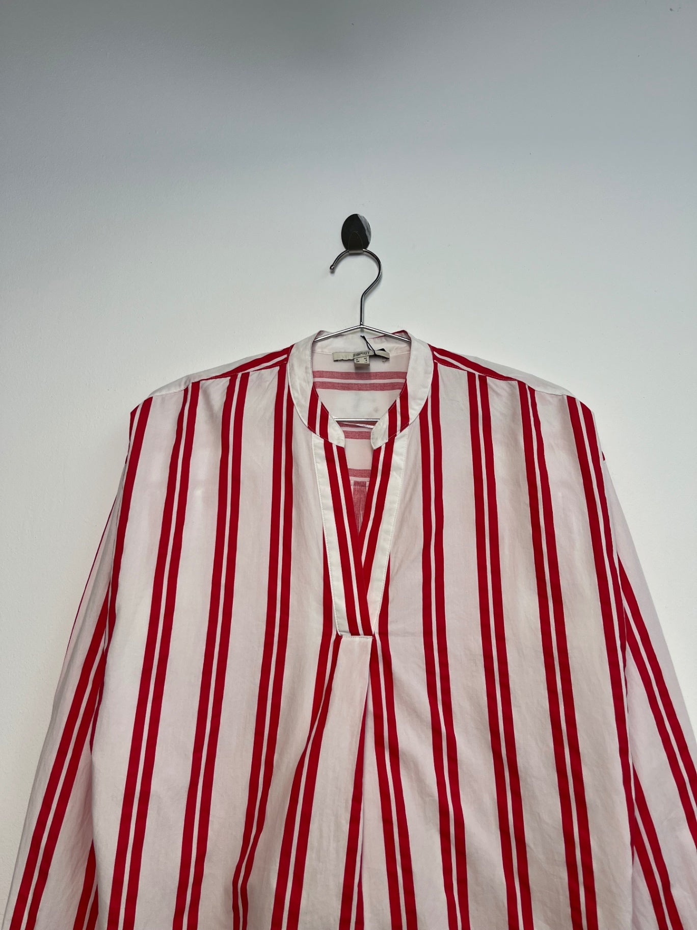 Esprit White & Red Stripe Shirt