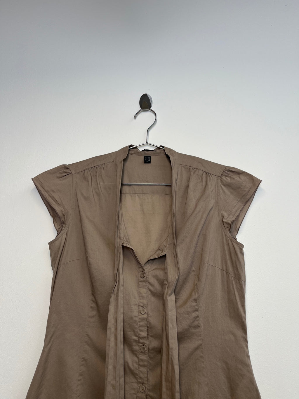 Brown Esprit Neck Tie Shirt